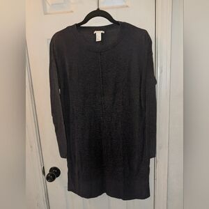 H & M Basics Black Sweater Dress